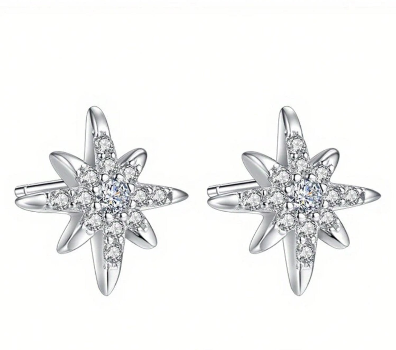 North star earrings