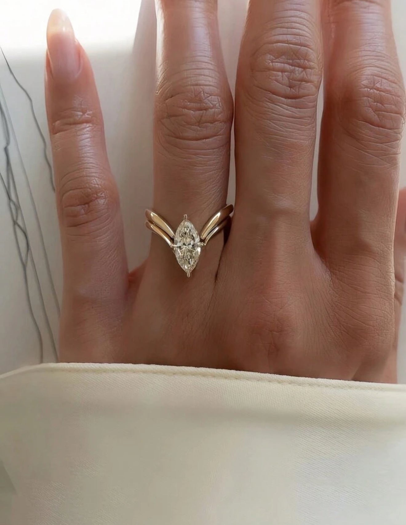 Marquise ring