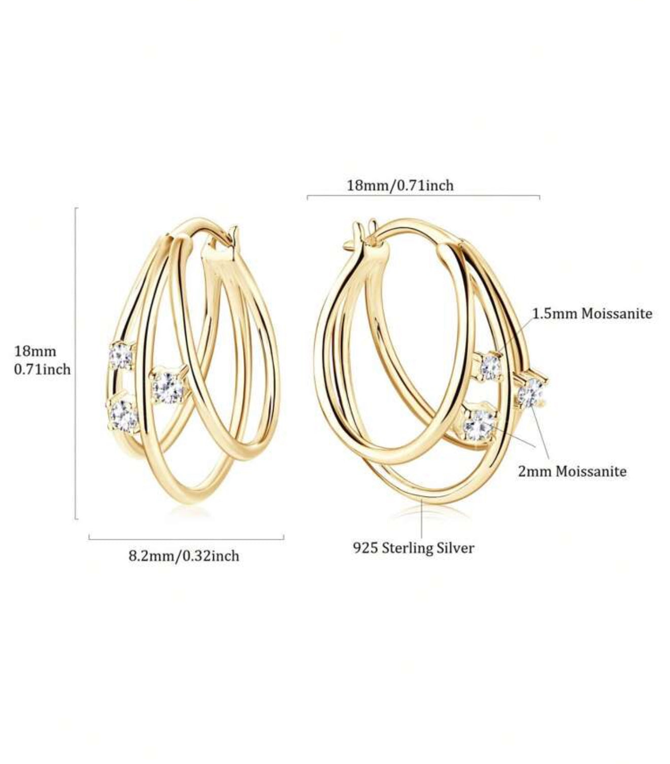 Trio earrings
