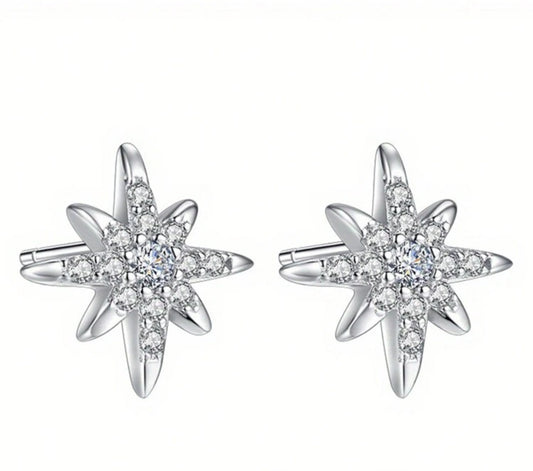 North star earrings